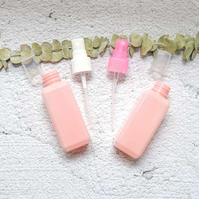 60ml Wholesale pink square plastic spray bottle