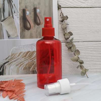 200ml PET Red custom hand wash plastic spray bottle with pump with nozzle